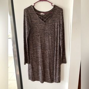 Stylish Brown Sweater Dress by Maurice